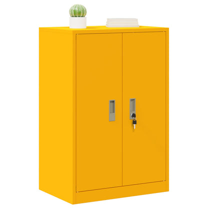Opbergkast Mosterdgeel 60 x 40 x 90 cm Koudgewalst Staal