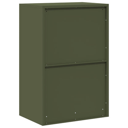 Opbergkast Olijf Groen 60 x 40 x 90 cm Koudgewalst Staal