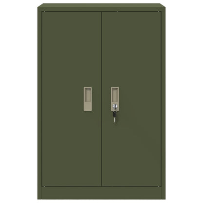 Opbergkast Olijf Groen 60 x 40 x 90 cm Koudgewalst Staal