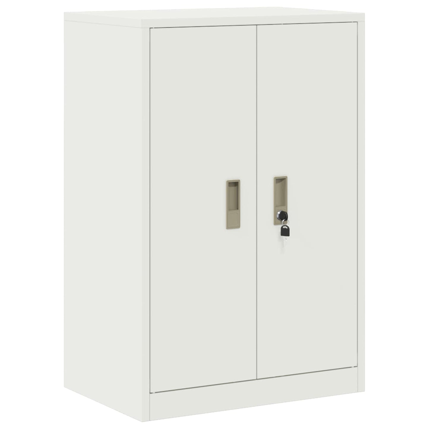 Opbergkast met opslag Wit 60 x 40 x 90 cm Koudgewalst Staal