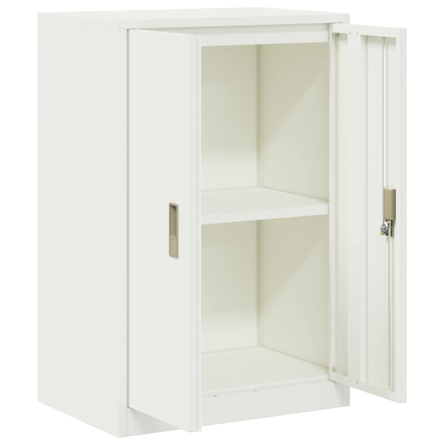 Opbergkast met opslag Wit 60 x 40 x 90 cm Koudgewalst Staal