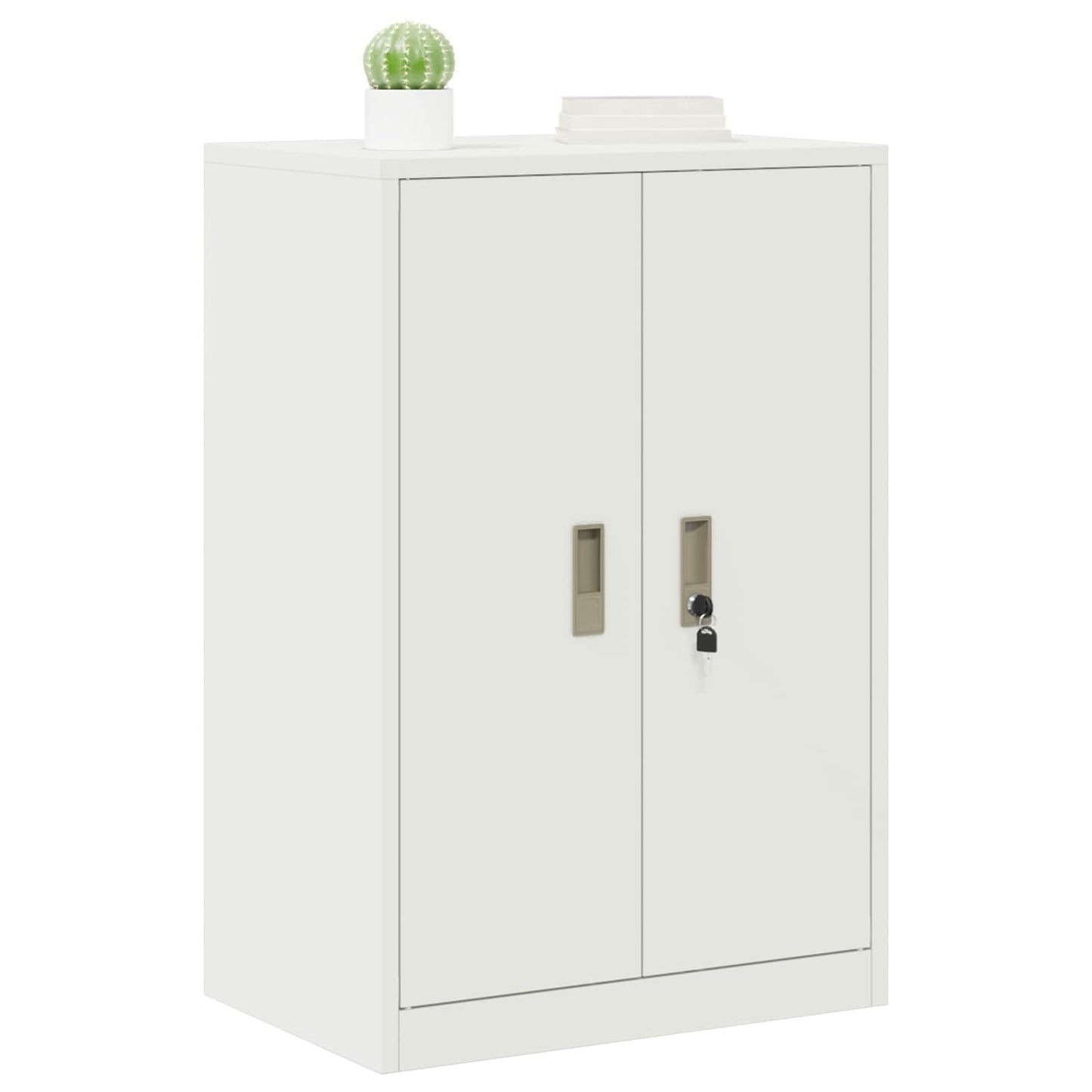 Opbergkast met opslag Wit 60 x 40 x 90 cm Koudgewalst Staal