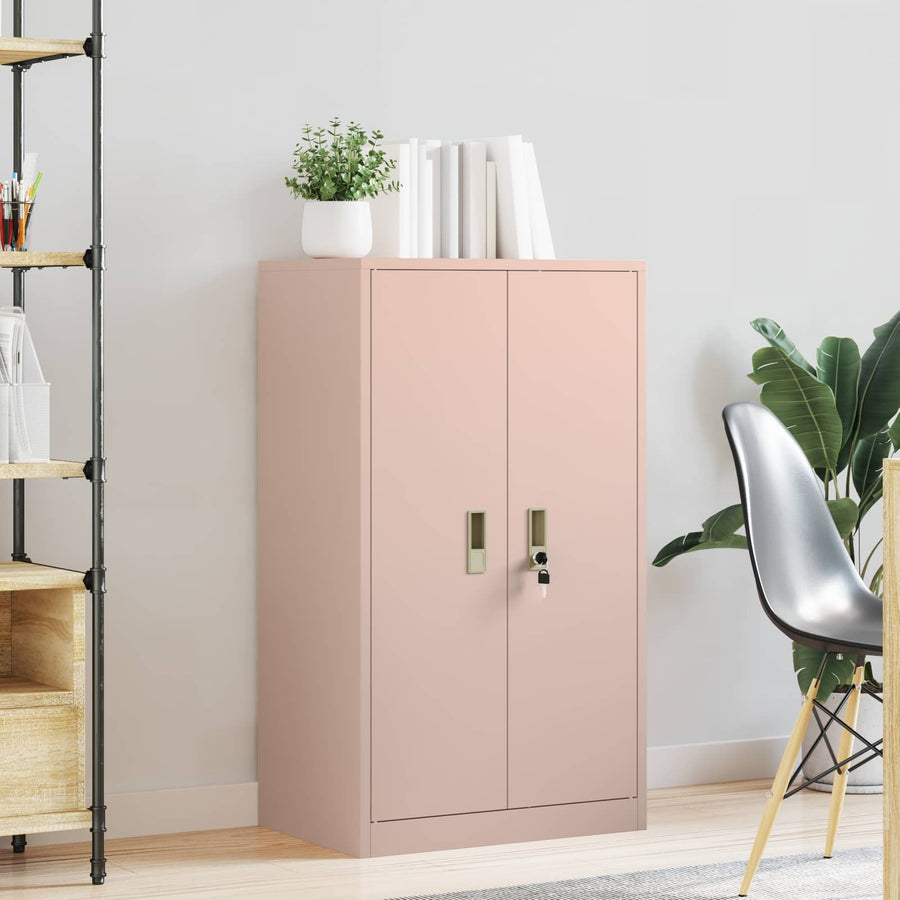 Opbergkast met opslag Roze 60 x 40 x 90 cm Koudgewalst Staal