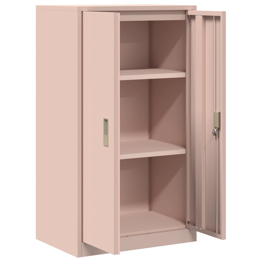 Opbergkast met opslag Roze 60 x 40 x 90 cm Koudgewalst Staal