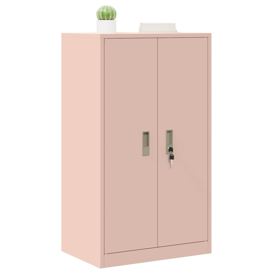 Opbergkast met opslag Roze 60 x 40 x 90 cm Koudgewalst Staal