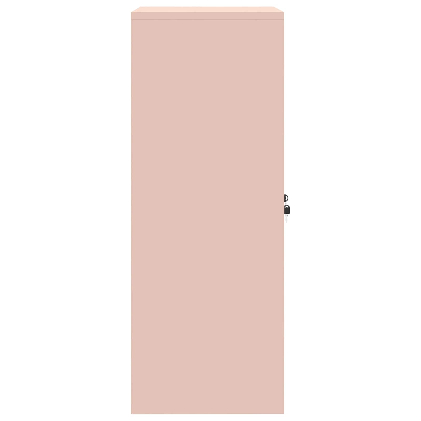 Opbergkast met opslag Roze 60 x 40 x 90 cm Koudgewalst Staal