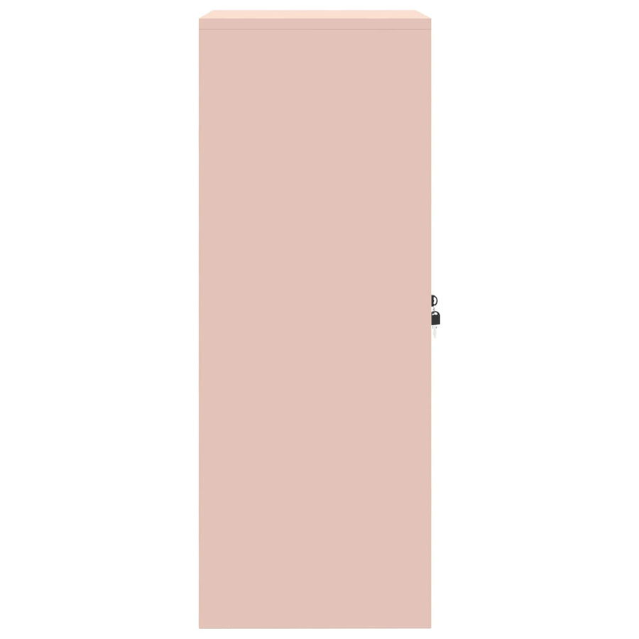 Opbergkast met opslag Roze 60 x 40 x 90 cm Koudgewalst Staal