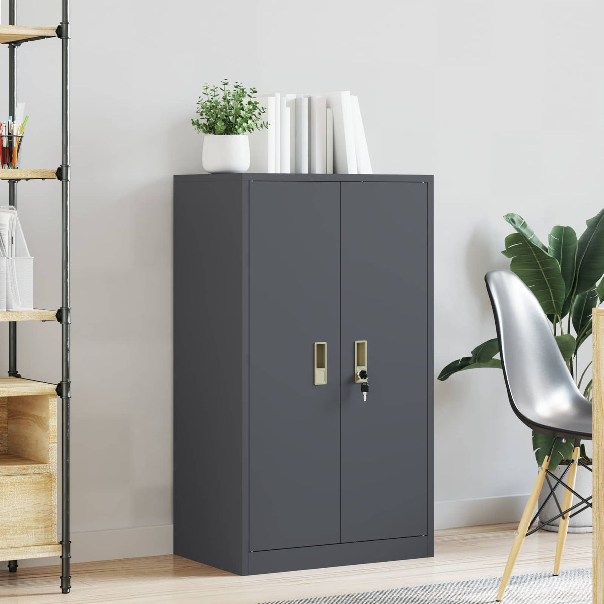 Opbergkast Antraciet 60 x 40 x 105 cm Staal