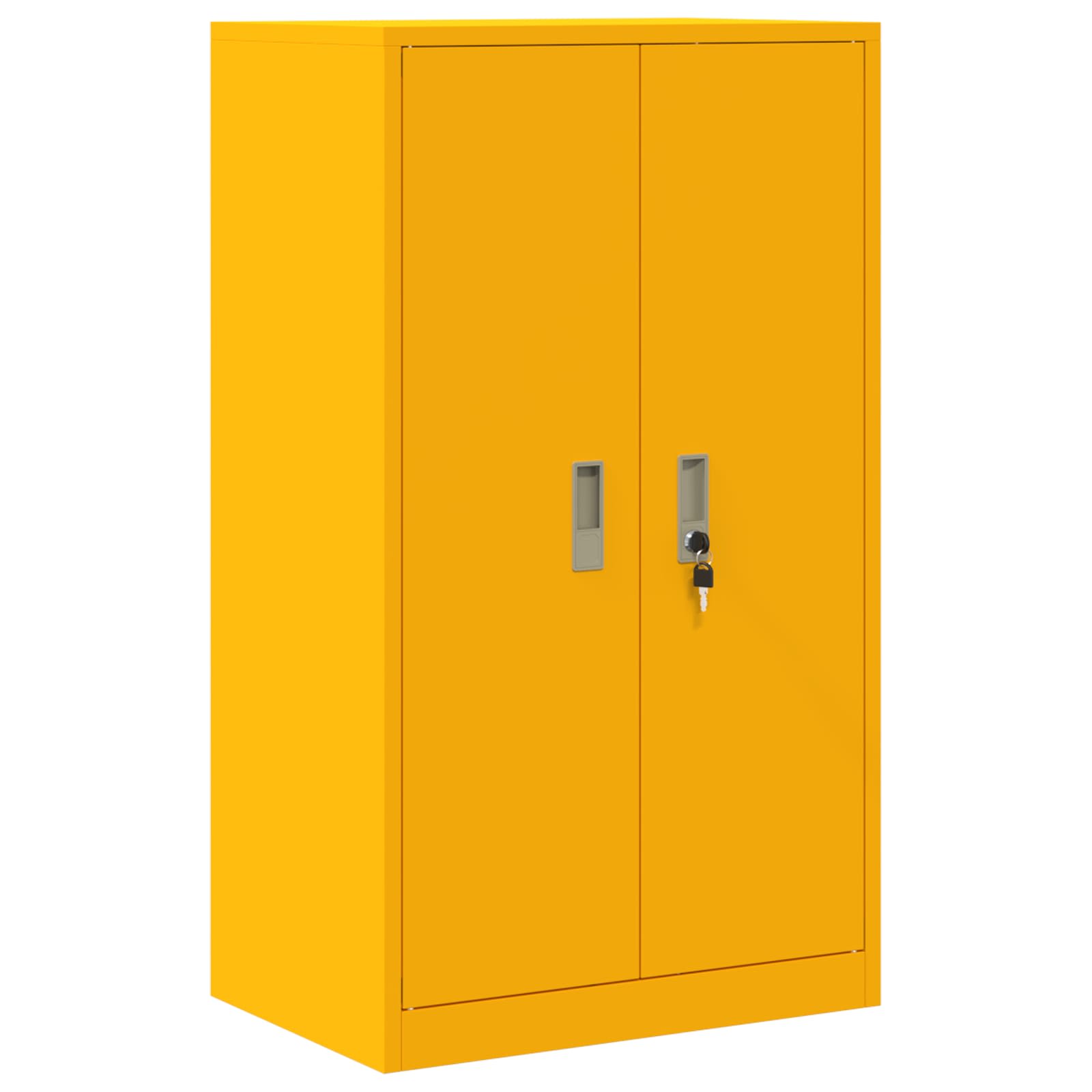 Opbergkast Mosterdgeel 60 x 40 x 105 cm Koudgewalst Staal