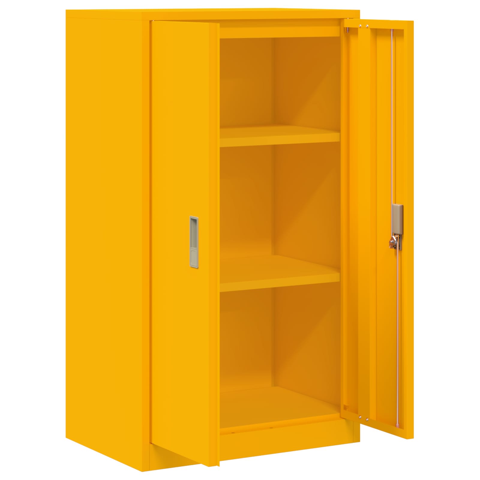 Opbergkast Mosterdgeel 60 x 40 x 105 cm Koudgewalst Staal