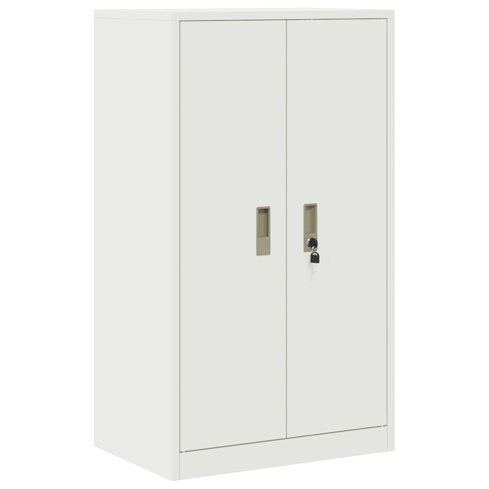 Opbergkast met opslag Wit 60 x 40 x 105 cm Koudgewalst Staal