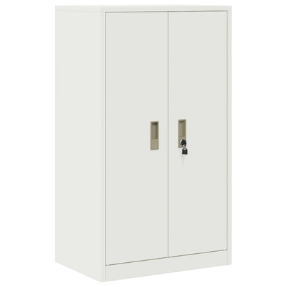 Opbergkast met opslag Wit 60 x 40 x 105 cm Koudgewalst Staal