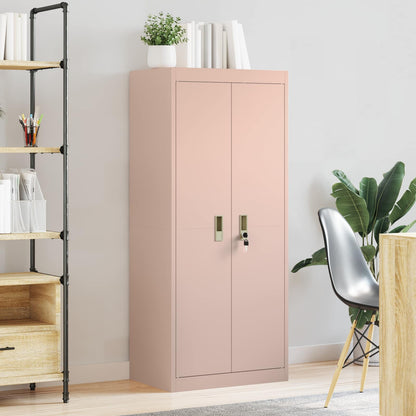 Opbergkast met opslag Roze 60 x 40 x 140 cm Koudgewalst Staal