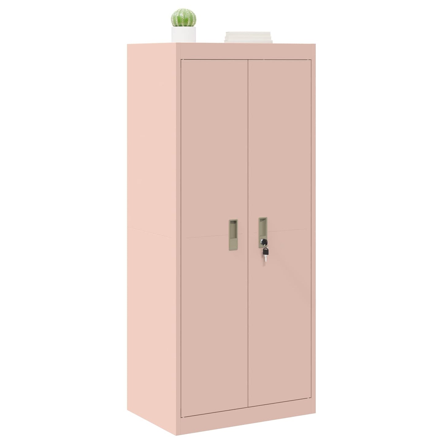 Opbergkast met opslag Roze 60 x 40 x 140 cm Koudgewalst Staal