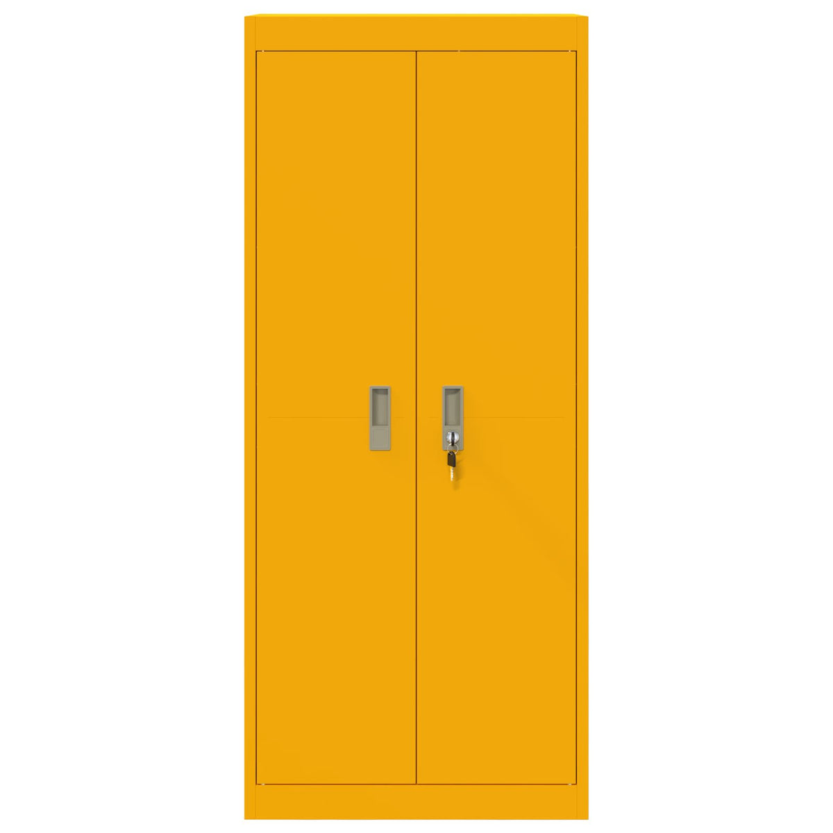 Opbergkast Mosterdgeel 60 x 40 x 140 cm Koudgewalst Staal
