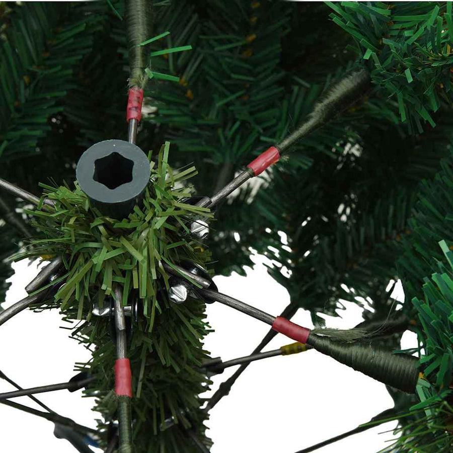 Moderne Kunststof Scharnierende Kerstboom Sneeuw Bedekt Wit