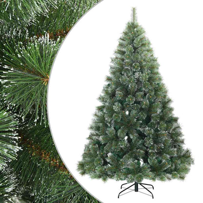 Kunst Kerstboom Met Geveerde Takken, Sneeuw Bedekt 240 cm