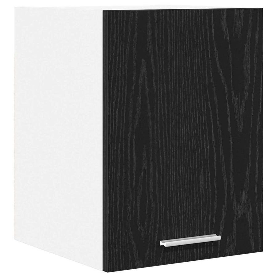 Hangkast Riga Zwarte Eik en Wit 30 x 31 x 40 cm Bewerkt hout