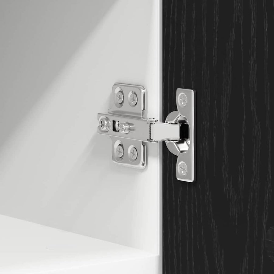 Hangkast met plank Riga 2 pcs Zwarte Eik en Wit 30 x 31 x 40 cm
