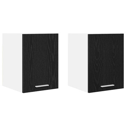 Hangkast met plank Riga 2 pcs Zwarte Eik en Wit 30 x 31 x 40 cm