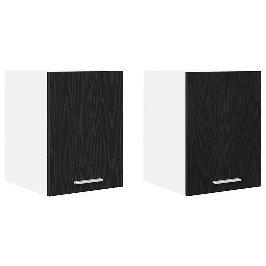 Hangkast met plank Riga 2 pcs Zwarte Eik en Wit 30 x 31 x 40 cm
