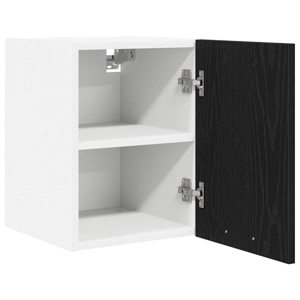 Hangkast met plank Riga 2 pcs Zwarte Eik en Wit 30 x 31 x 40 cm