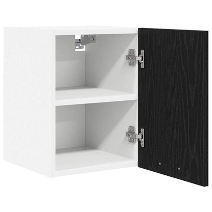 Hangkast met plank Riga 2 pcs Zwarte Eik en Wit 30 x 31 x 40 cm