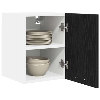 Hangkast met plank Riga 2 pcs Zwarte Eik en Wit 30 x 31 x 40 cm