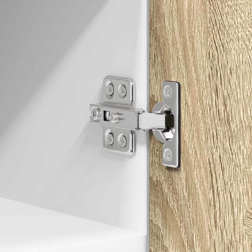 Hangkast Sonoma Eik en Wit 30 x 31 x 40 cm Bewerkt hout