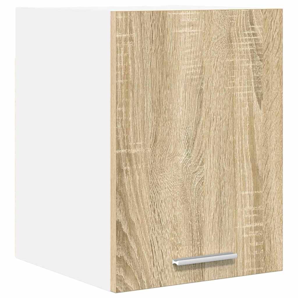 Hangkast Sonoma Eik en Wit 30 x 31 x 40 cm Bewerkt hout