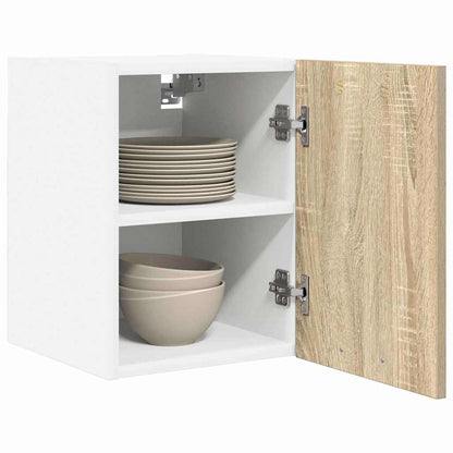 Hangkast Sonoma Eik en Wit 30 x 31 x 40 cm Bewerkt hout