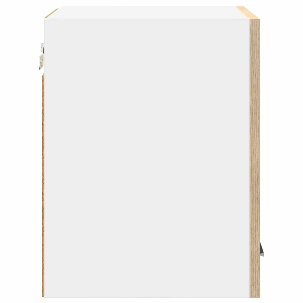 Hangkast Sonoma Eik en Wit 30 x 31 x 40 cm Bewerkt hout