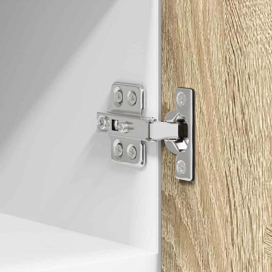 Hangkast met plank Riga 2 pcs Sonoma Eik en Wit 30 x 31 x 40 cm