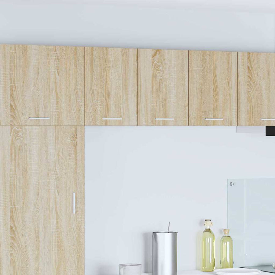 Hangkast met plank Riga 2 pcs Sonoma Eik en Wit 30 x 31 x 40 cm