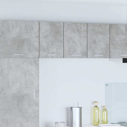 Hangkast Riga Beton Grijs en Wit 30 x 31 x 40 cm Bewerkt hout