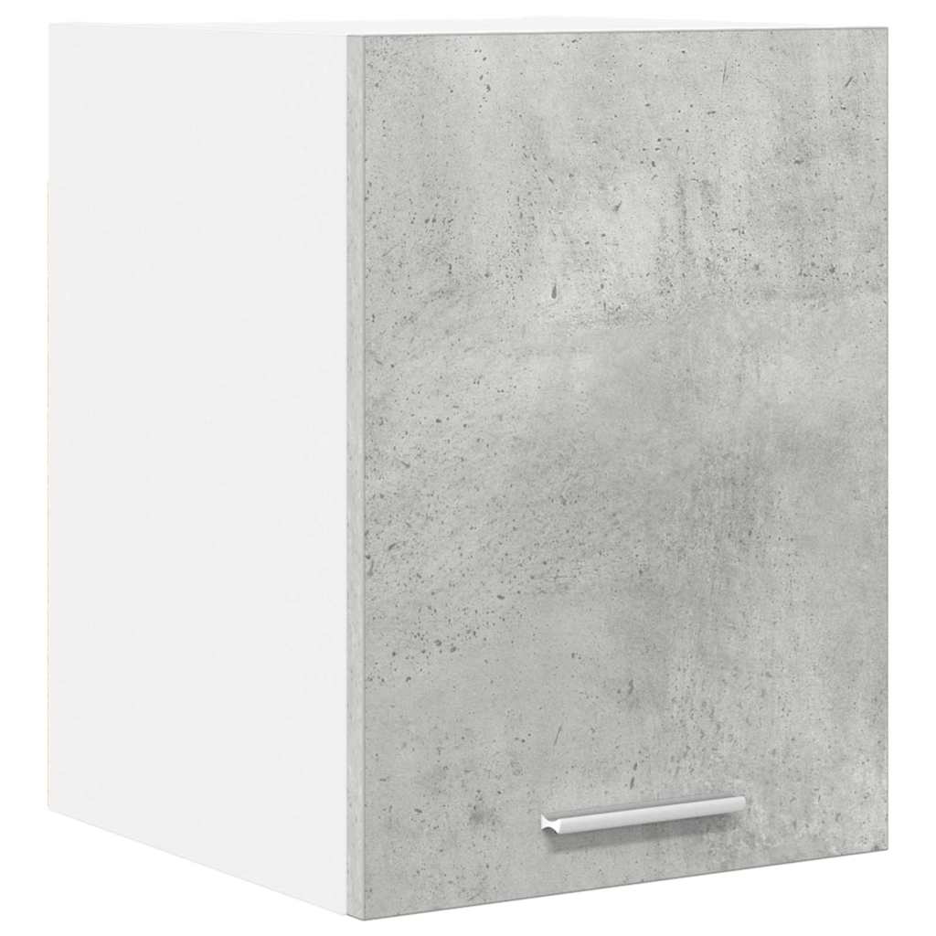 Hangkast Riga Beton Grijs en Wit 30 x 31 x 40 cm Bewerkt hout