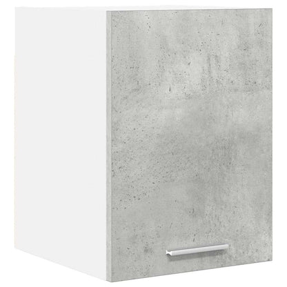 Hangkast Riga Beton Grijs en Wit 30 x 31 x 40 cm Bewerkt hout