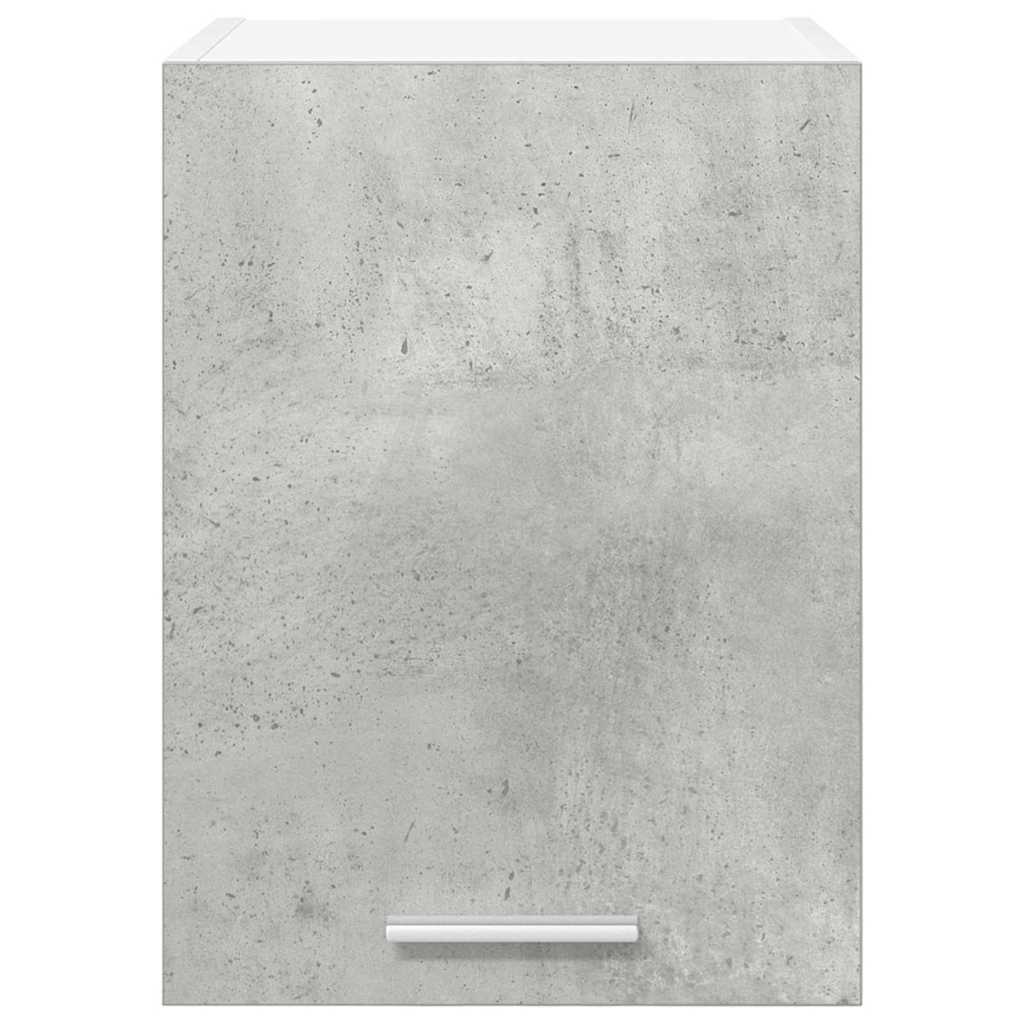 Hangkast Riga Beton Grijs en Wit 30 x 31 x 40 cm Bewerkt hout
