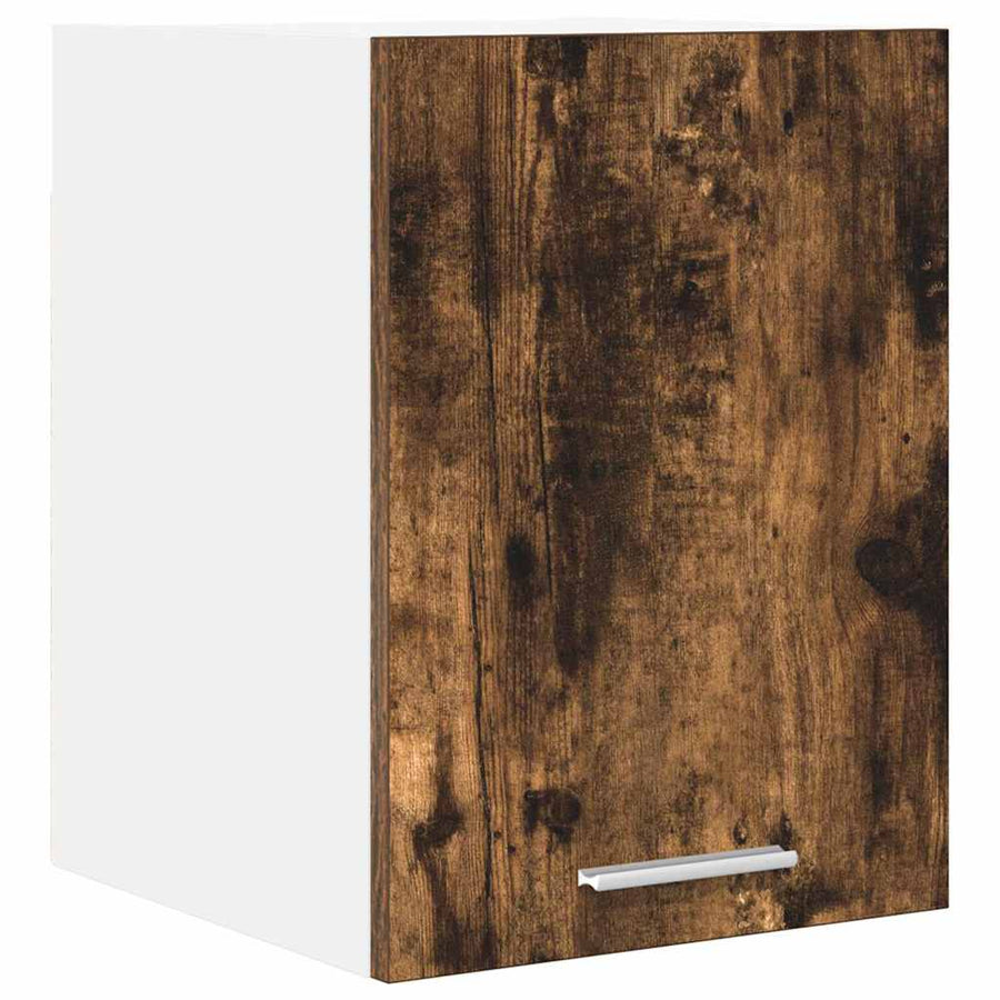 Hangkast Riga Gerookte Eik en Wit 30 x 31 x 40 cm Bewerkt hout