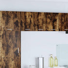 Wall Cabinet 2 pcs Smoked Oak and White 30 x 31 x 40 cm Engineered wood