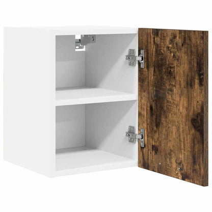Hangkast Riga 2 pcs Gerookte Eik en Wit 30 x 31 x 40 cm