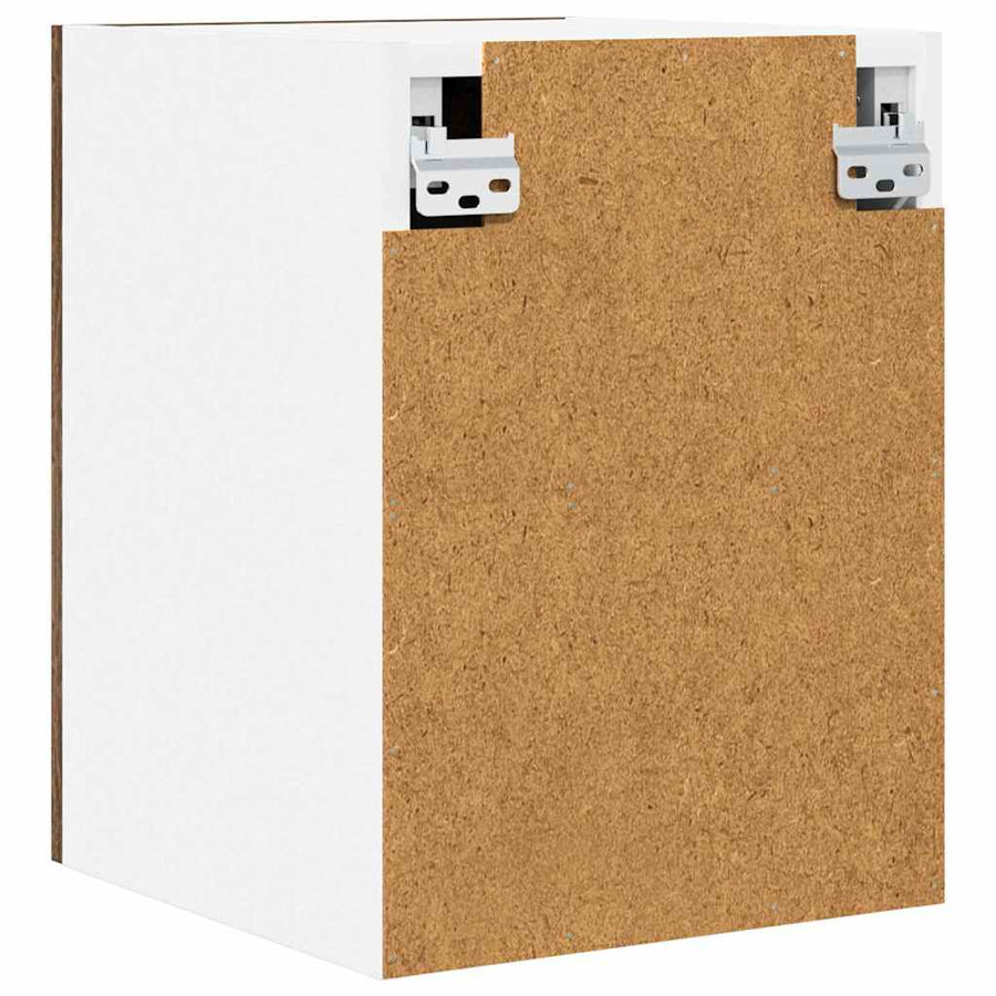 Hangkast Riga 2 pcs Gerookte Eik en Wit 30 x 31 x 40 cm