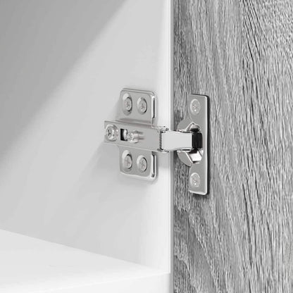 Hangkast Riga Grijs Sonoma en Wit 30 x 31 x 40 cm Bewerkt hout
