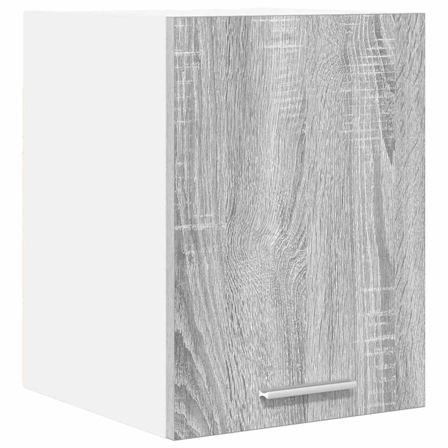 Hangkast Riga Grijs Sonoma en Wit 30 x 31 x 40 cm Bewerkt hout