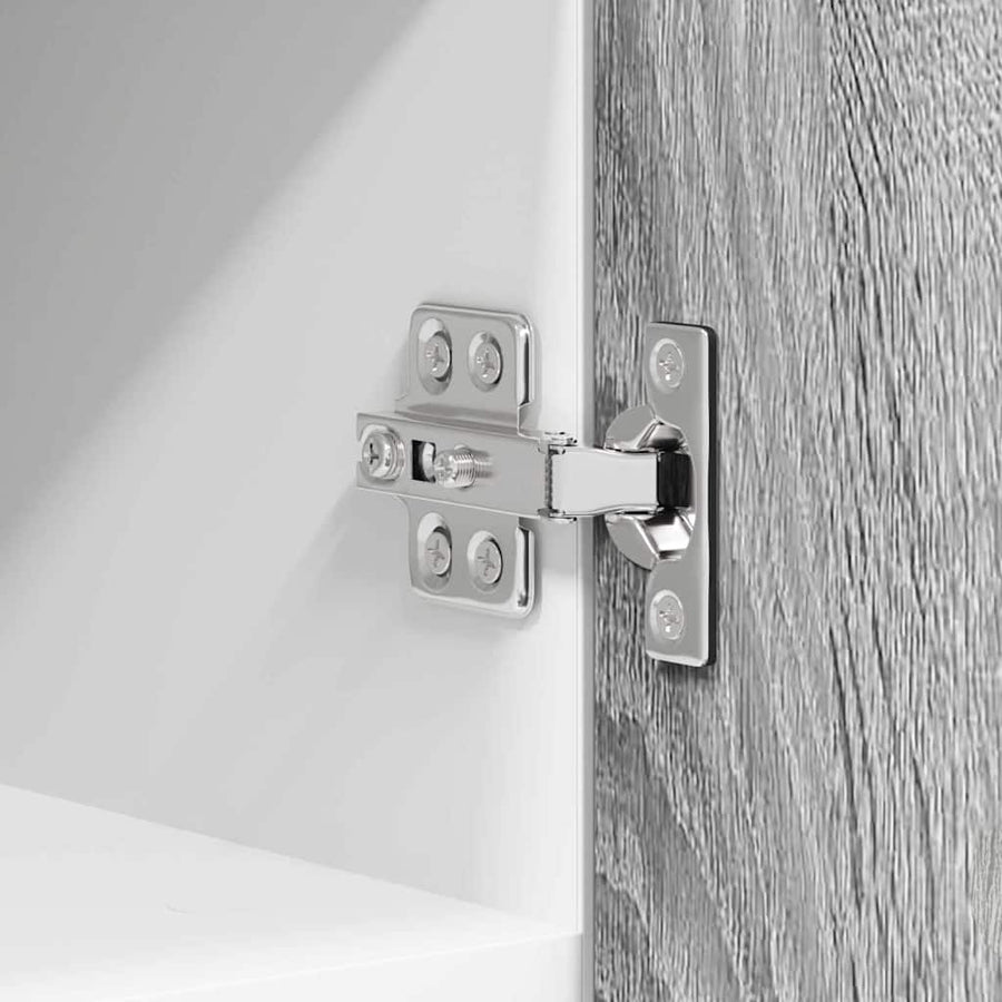 Hangkast Riga 2 pcs Grijs Sonoma en Wit 30 x 31 x 40 cm
