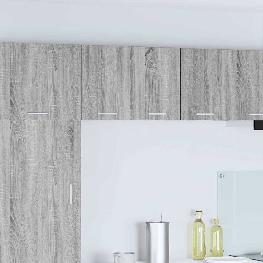 Hangkast Riga 2 pcs Grijs Sonoma en Wit 30 x 31 x 40 cm