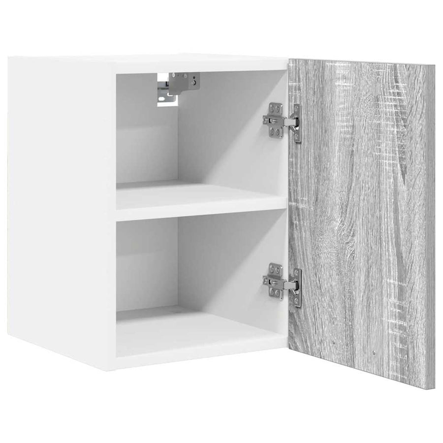 Hangkast Riga 2 pcs Grijs Sonoma en Wit 30 x 31 x 40 cm