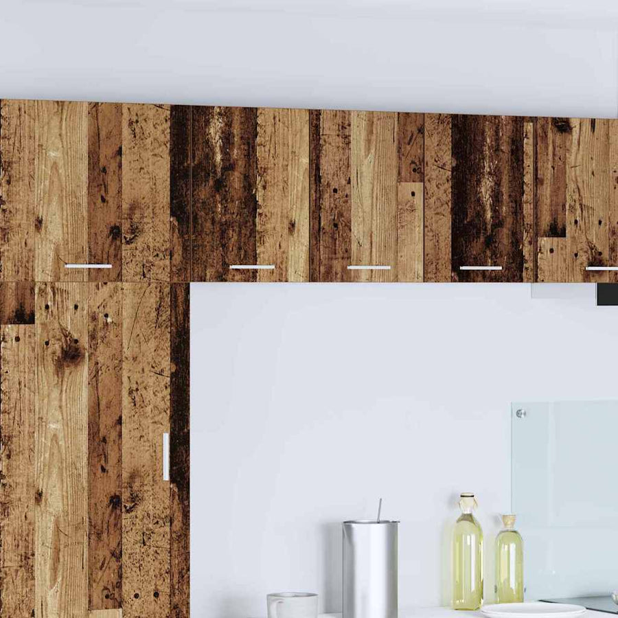 Hangkast met plank Riga 2 pcs Oude Hout en Wit 30 x 31 x 40 cm