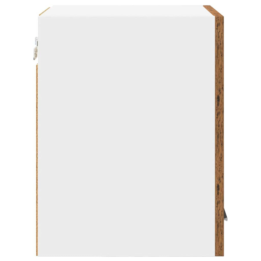 Hangkast met plank Riga 2 pcs Oude Hout en Wit 30 x 31 x 40 cm