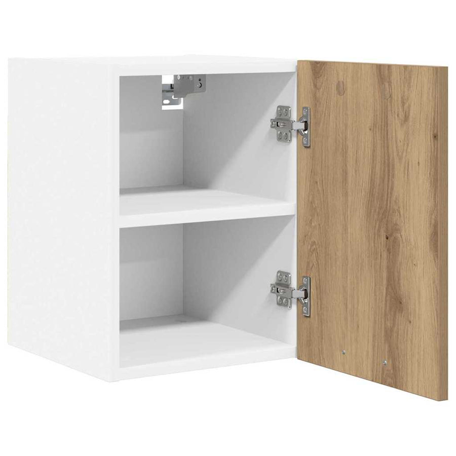 Hangkast Riga 2 pcs Ambachtelijke Eik en Wit 30 x 31 x 40 cm